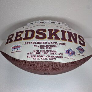 Redskins Commemorative Football -- Signed